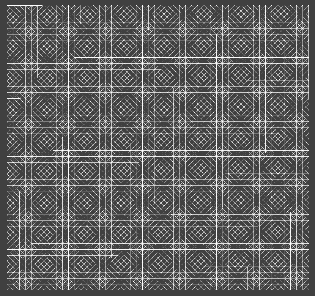 Grid of point masses and springs
