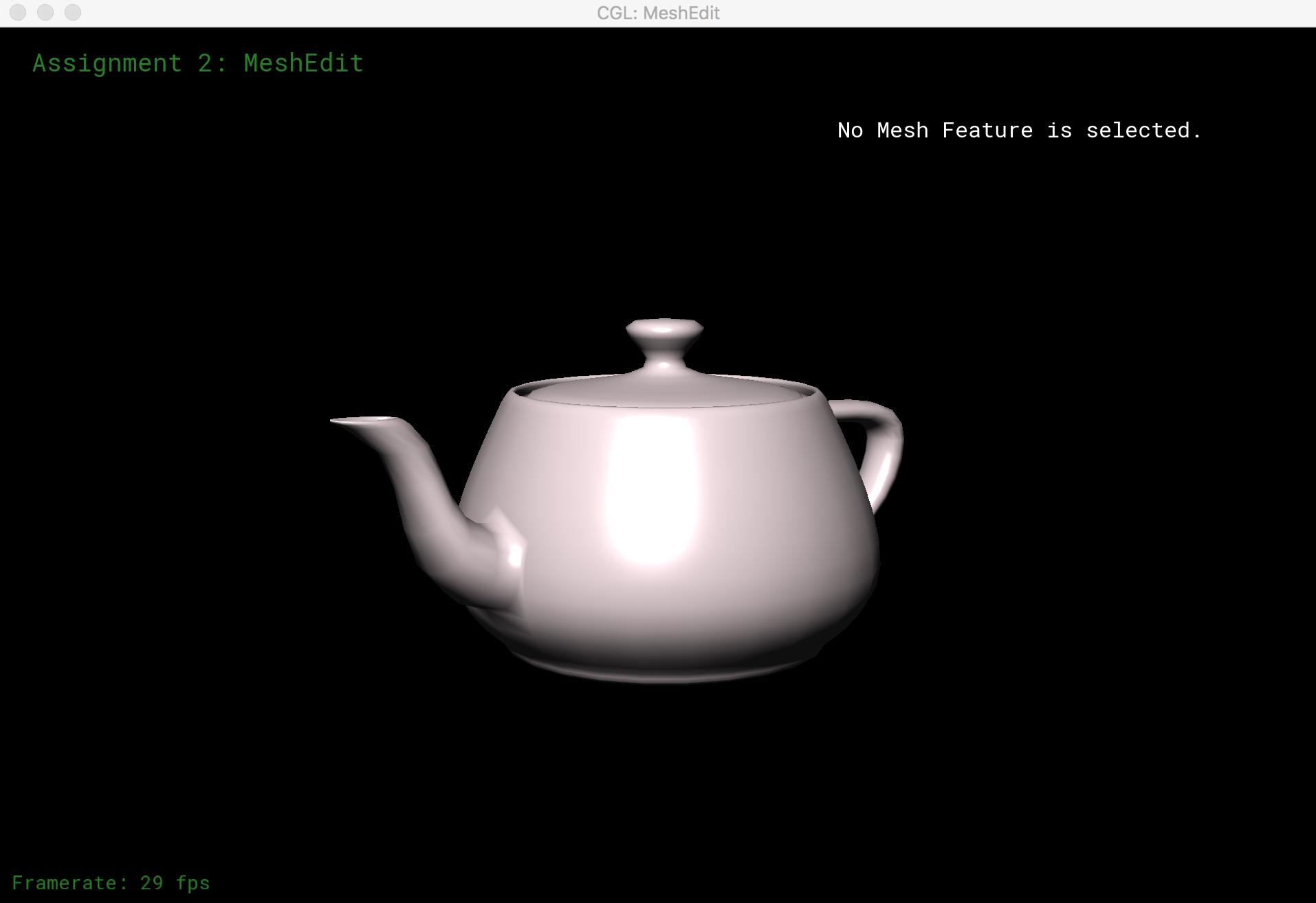 Phong shading on teapot