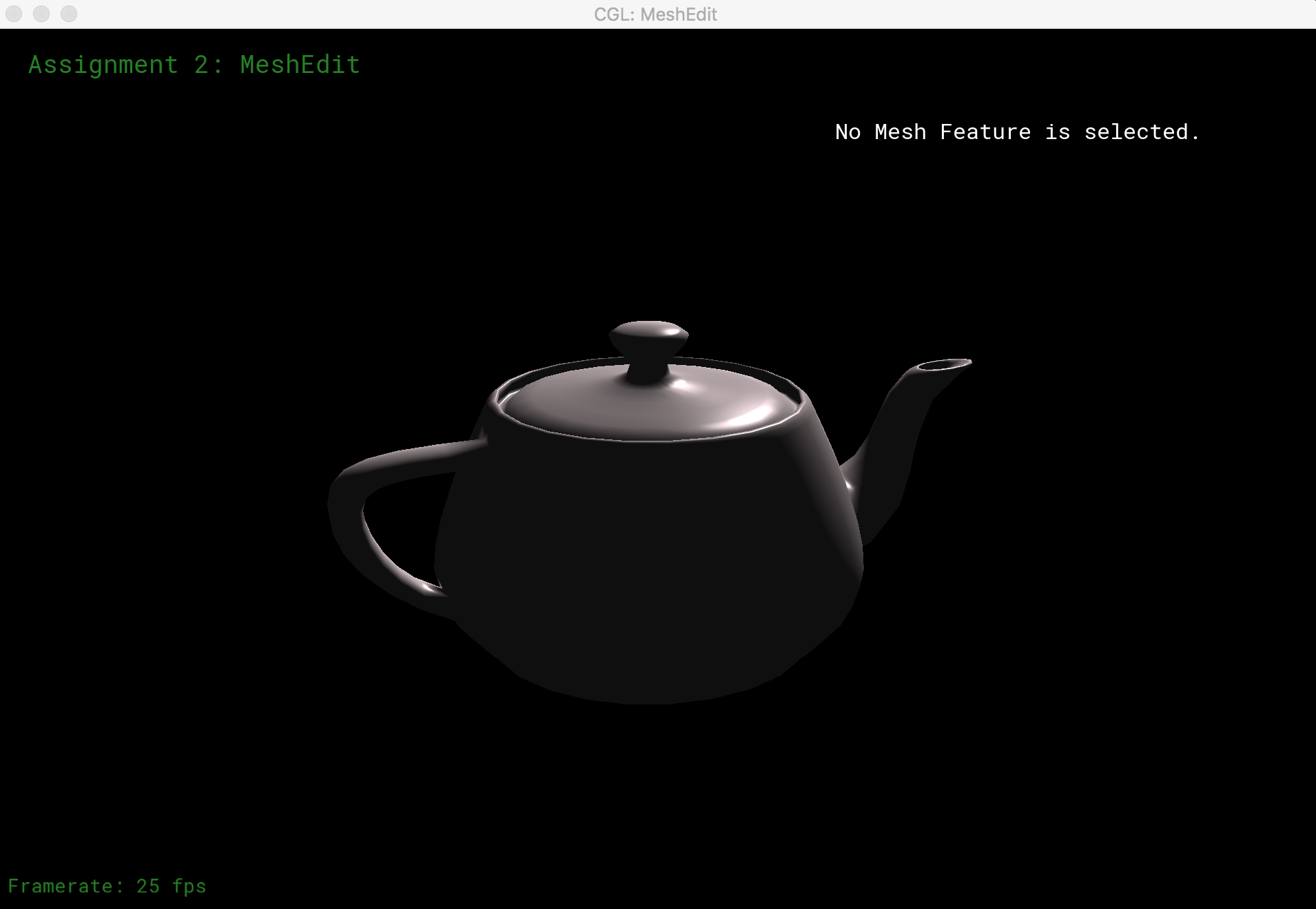 Phong shading on teapot
